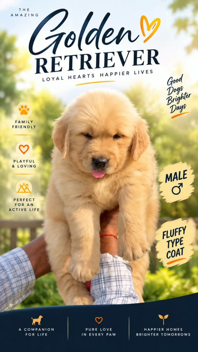 Childhood is better with a Golden Retriever. 🐾💛