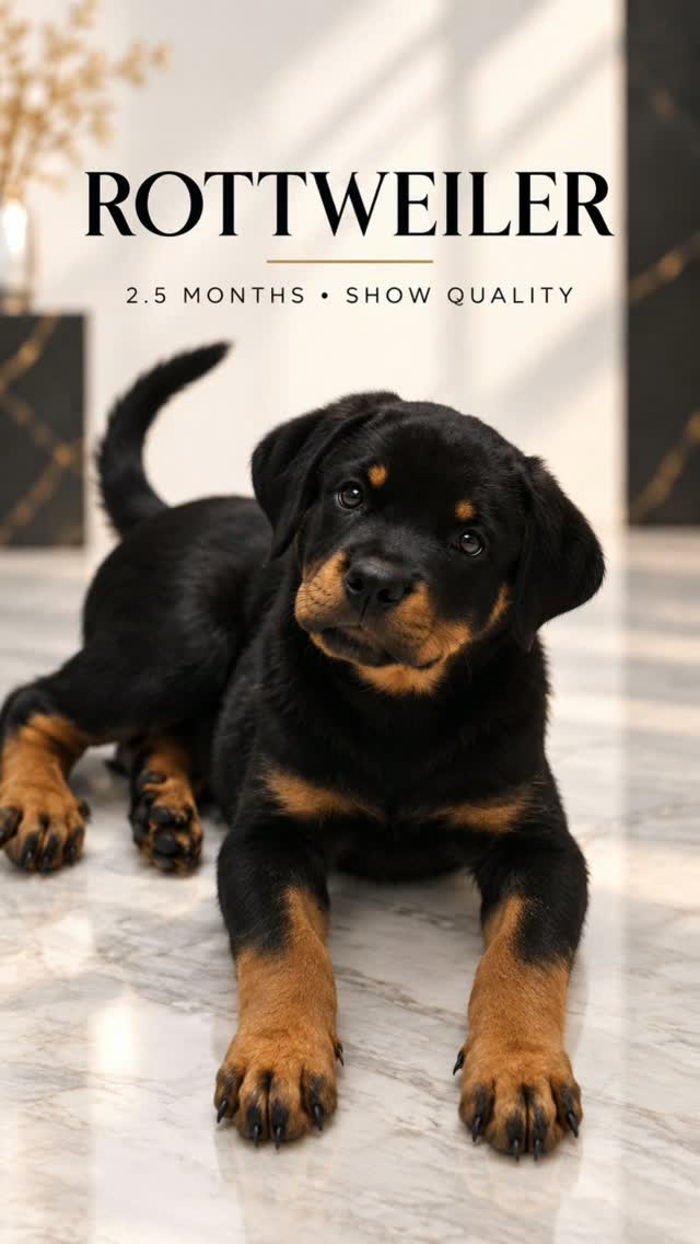 A Rottweiler belongs where there’s space to roam.