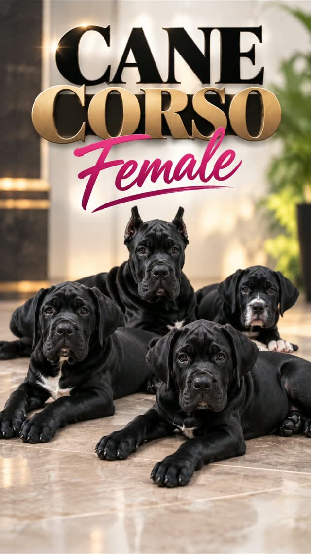 🖤 Cane Corso Female Puppies