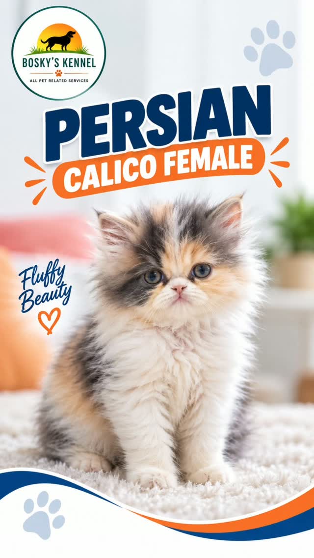 🐾 CALICO FEMALE PERSIAN KITTEN 🐱✨