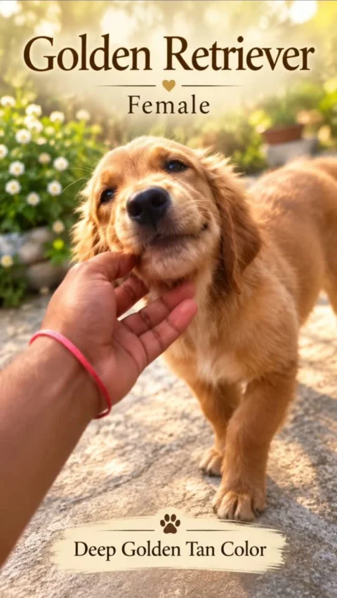A Golden Retriever — but not the shade you see